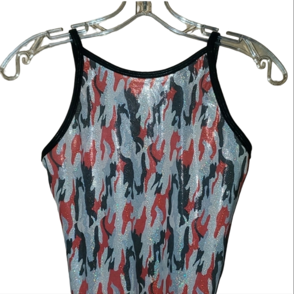 Alpha Factor red camo leotard - Picture 2 of 4